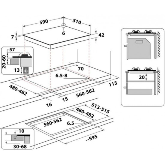 Варильна поверхня Whirlpool GOS 6415/NB1