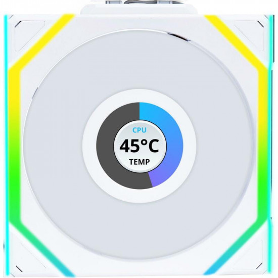 Вентилятор Lian Li Uni Fan SL Wireless LCD 120-3 Reverse White (G99.12RSLLCD1W3W.00)