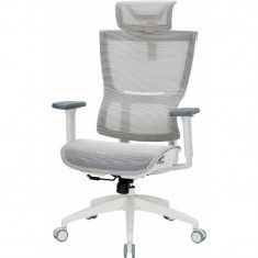 Крісло офісне Officepro Elegant OC660-W-LG-LG White/Light Gray