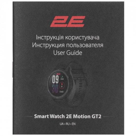 Смарт-годинник 2E Motion GT2 47 mm Black/Red (2E-CWW21BKRD)