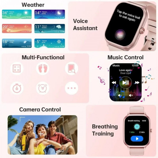 Смарт-годинник Oukitel V7 Pro Pink (6941749851086)