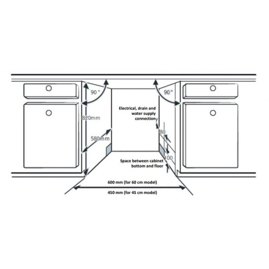 Вбудована посудомийна машина Heinner HDW-BIM45510E++