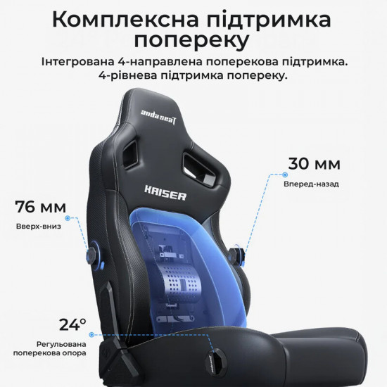 Крісло для геймерів Anda Seat Kaiser 4 V2 Size XL PVC White (AD12YDDC-XLL-20-W-PV/C-03)