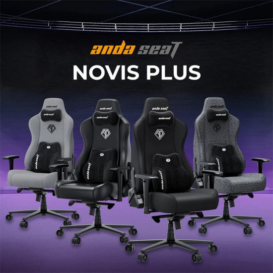 Крісло для геймерів Anda Seat Novis Plus Size XL PVC Black (AD23YC-XL-01-B-PV-B04)