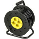 Фільтр живлення PowerPlant (PPRA16M50S4L) 4 розетки, 50 м, чорний, на котушці