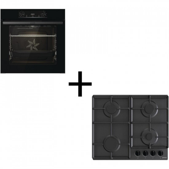 Вбудований комплект Варильна поверхня Gorenje G641EB + Духова шафа Gorenje BO6735E02BK