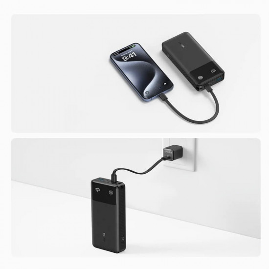 Універсальна мобільна батарея Anker PowerCore 20000mAh 30W Black (A1384G11)