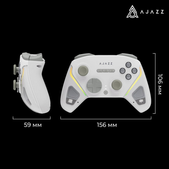 Геймпад Ajazz GP100 RGB White