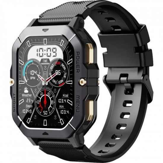 Смарт-годинник Oukitel BT101 Black (6931940739825)