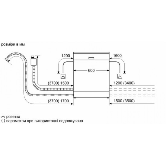 Вбудована посудомийна машина Siemens SN63HX16CE