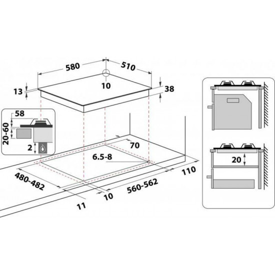 Варильна поверхня Whirlpool TKRL661 IX EU