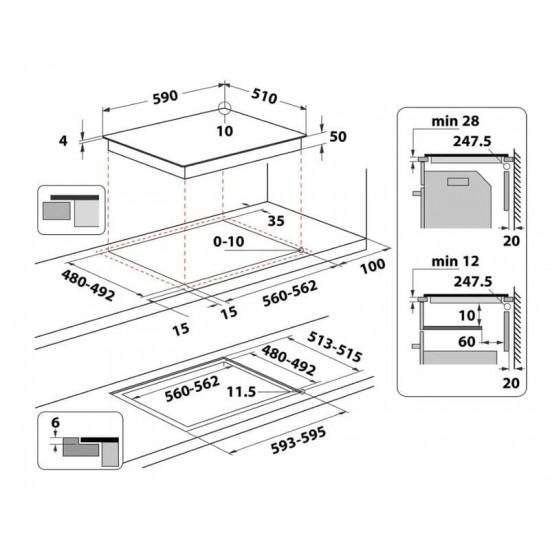 Варильна поверхня Whirlpool WL B4060 CPNE