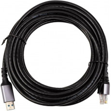 Кабель PowerPlant USB Type-А - RJ45 (M/М) 15м Black (CA915026)