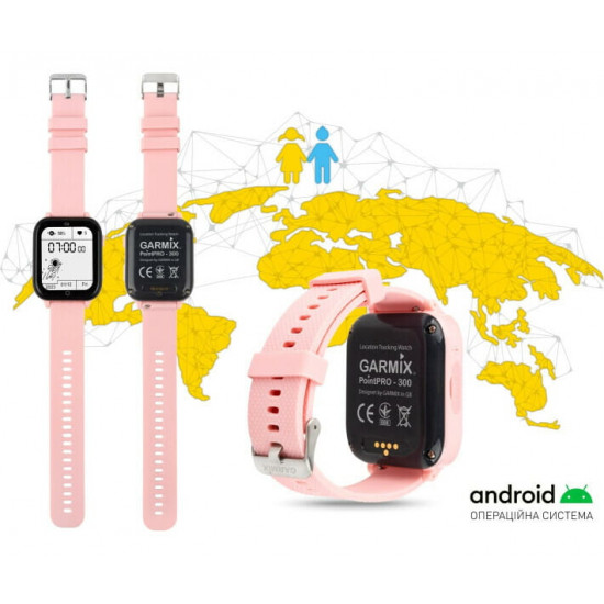 Дитячий смарт-годинник Garmix PointPRO-300 4G/GPS/WiFi Pink