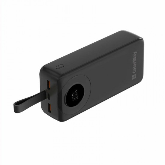 Універсальна мобільна батарея ColorWay EnergyPlus 30000mAh Black (CW-PB300LPB4BK-PDD)